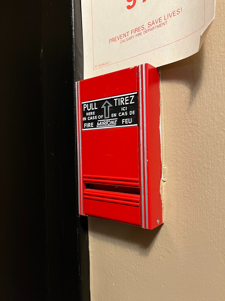Old Mirtone Pull Station Model Number? Fire Alarm General